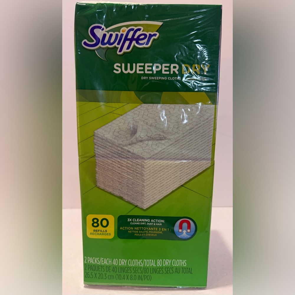 Sweeper Dry Sweeping Cloths 80 Refills New Sealed